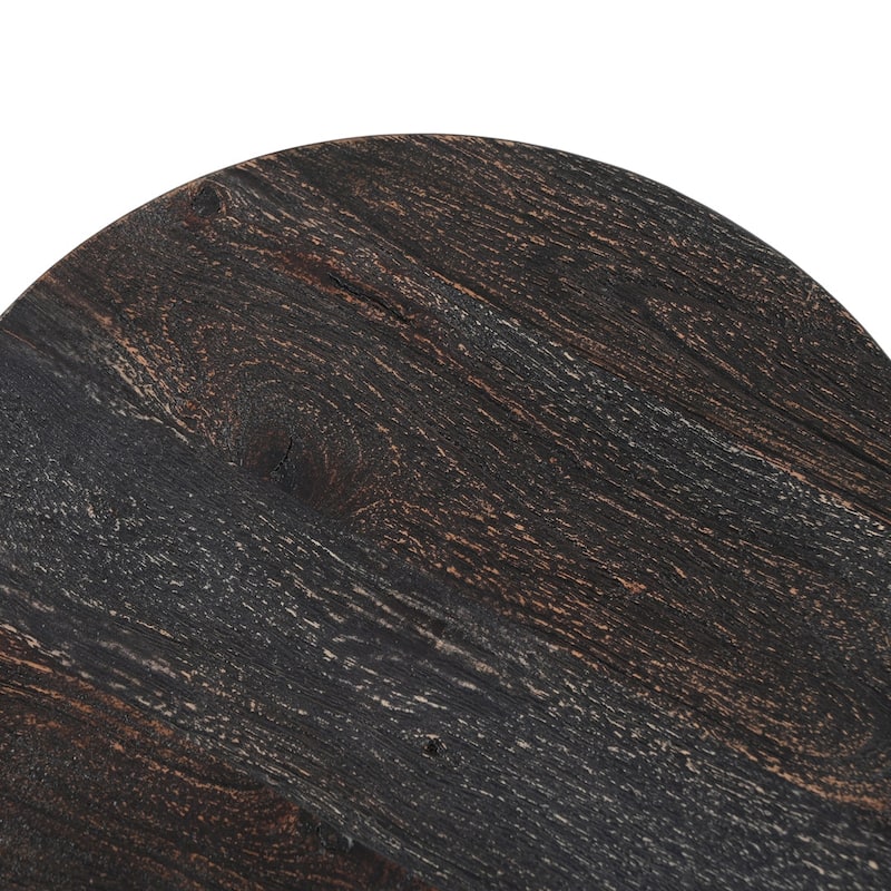 Rowan Round Solid Wood Side Table - 14" X 14"