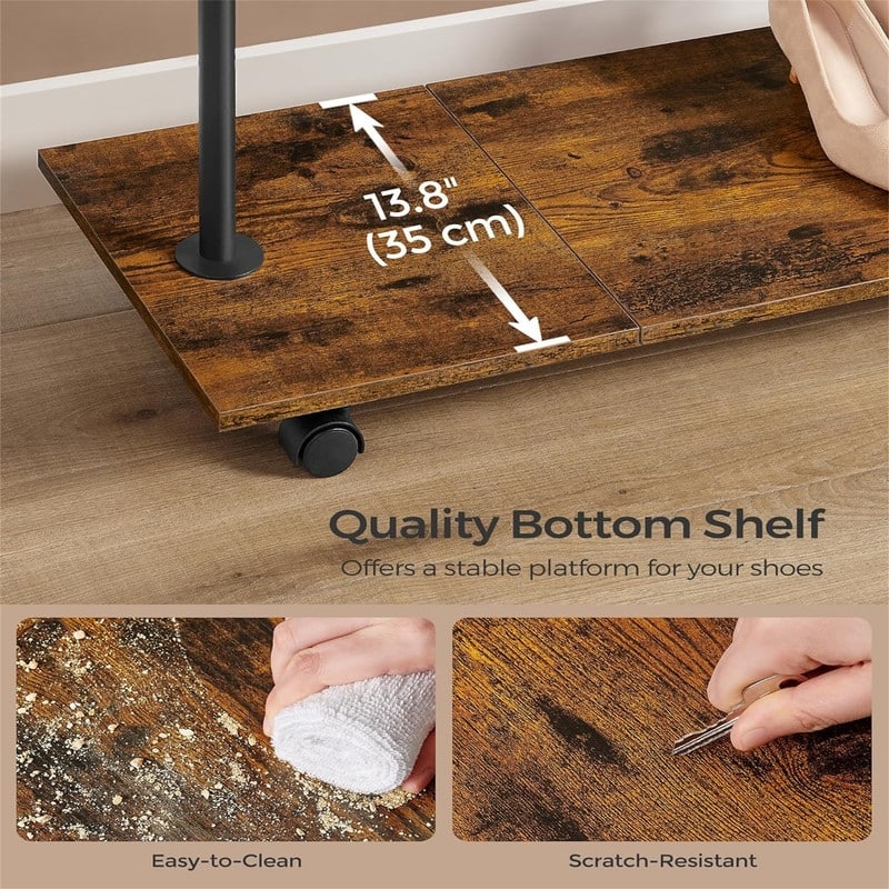 Clothes Rack with Wheels Clothing Rack