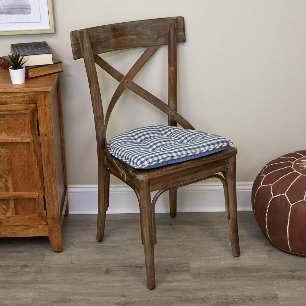 Klear Vu Tufted Non-Slip Dining Chair Cushion Set