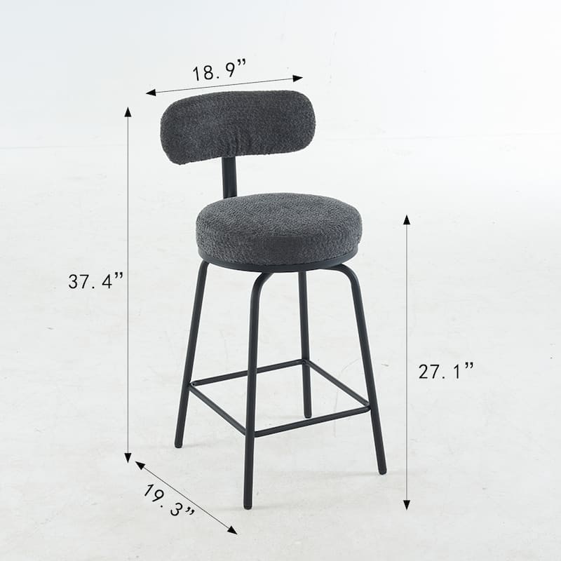 Ostweer Furniture Modern Swivel Bar Stools Set of 2
