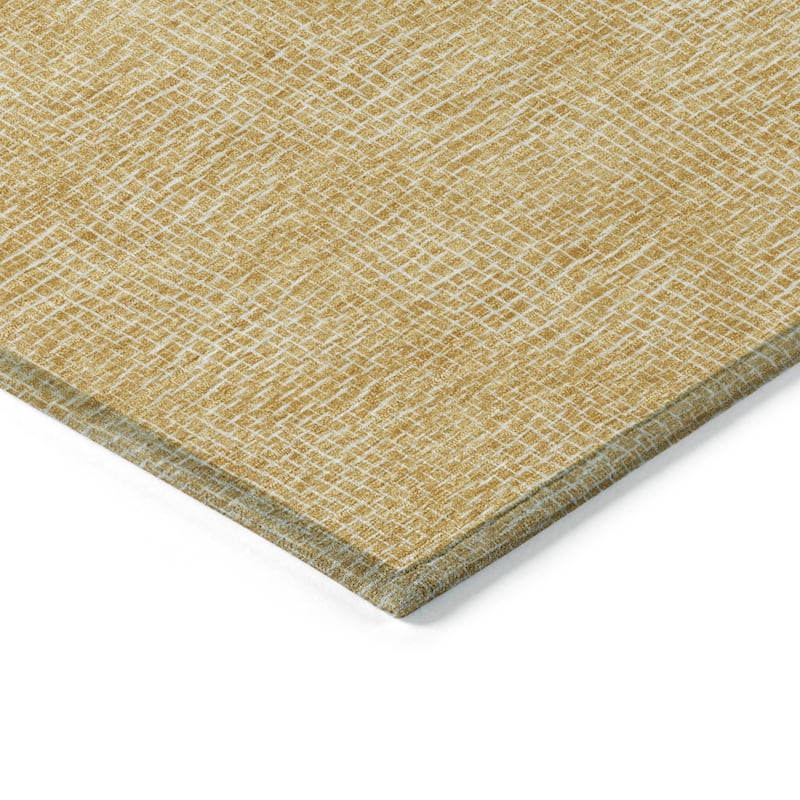Machine Washable Indoor/ Outdoor Solid Modern Chantille Rug