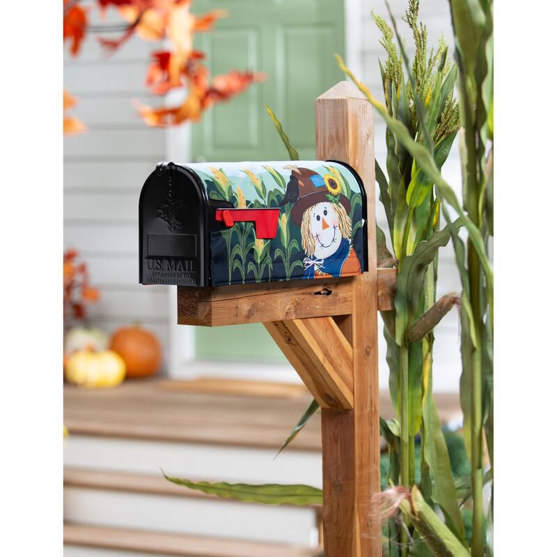 Scarecrow and Friend Mailbox Cover