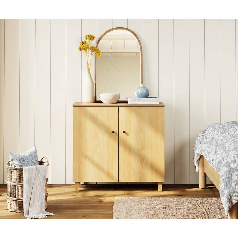 Buffet Cabinet with 3 Compartments for Dining Room, 32.4"H Sideboard