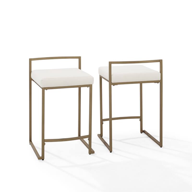 Crosley Harlowe 2Pc Counter Stool Set - 18.75"d x 17.5"W x 28"h