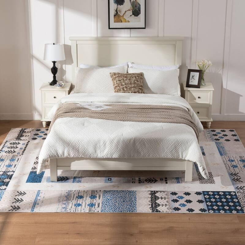 Soft and Non-Slip Machine-Washable Foldable Multi-Use Area Rug