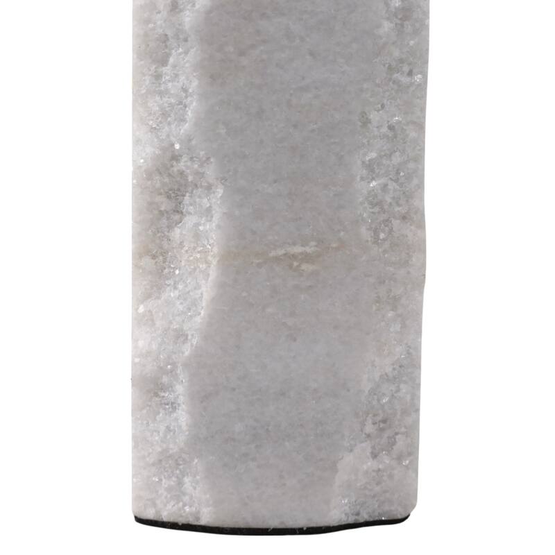 Marble Stone Candle Holder Cylindrical Taper Sleek Sculptural Design