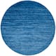 SAFAVIEH Adirondack Vera Modern Ombre Distressed Stripe Area Rug - 9' x 9' Round - Light Blue/Dark Blue