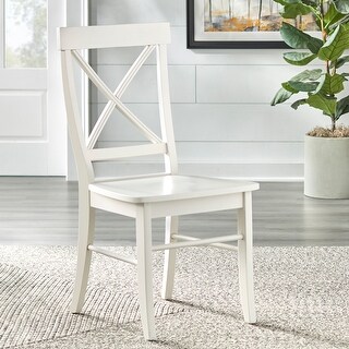 Easton Antique White Cross-back Chair