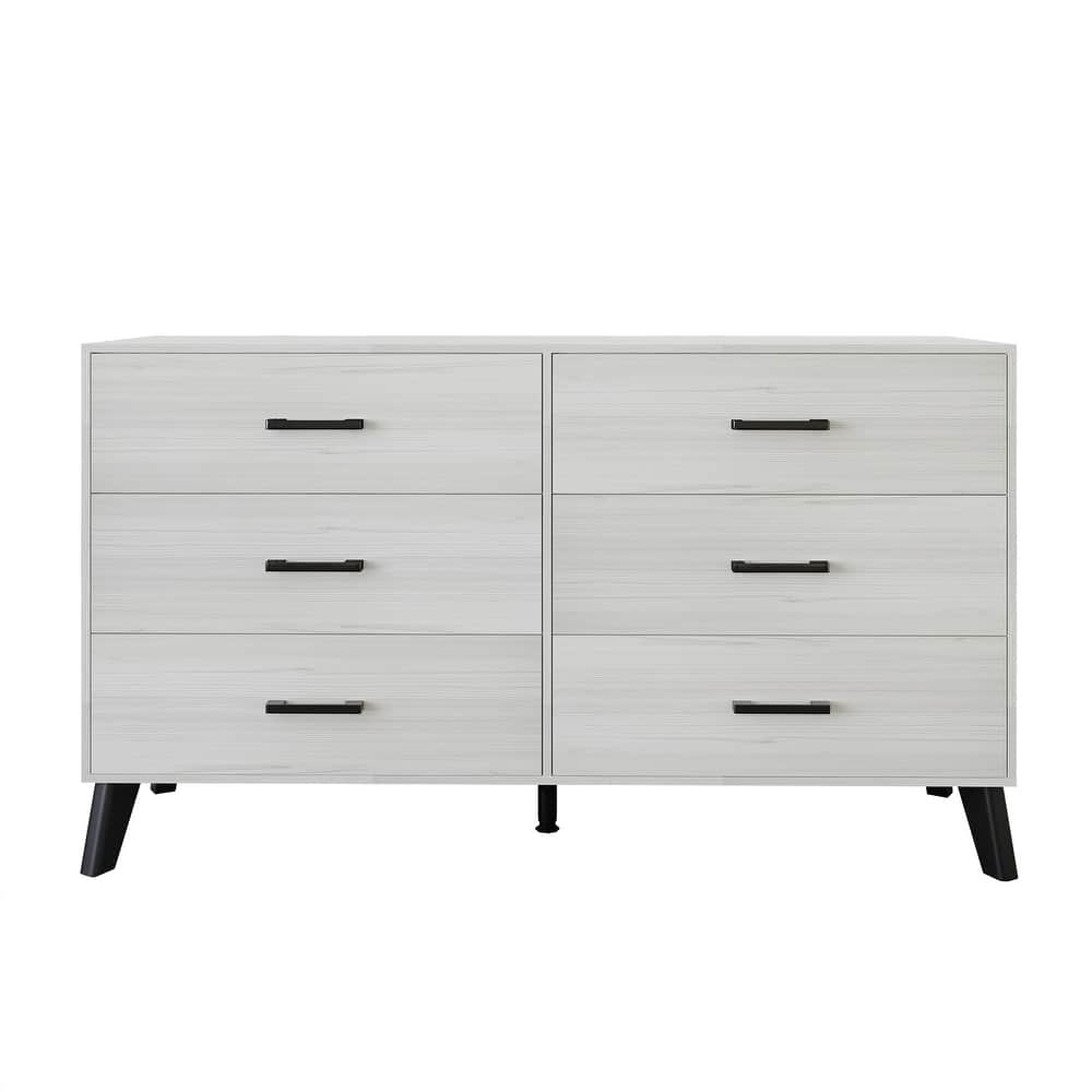 CraftPorch Classic Style 6-Drawers Wooden Dresser
