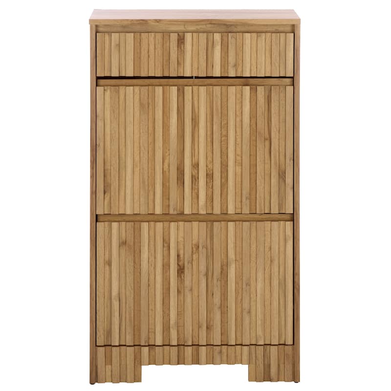 SAFAVIEH Home Sohan Shoe Rack - 9"W x 24"D x 41"H - Oak