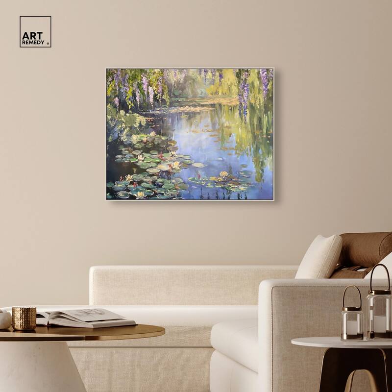 Lily Lagoon II Canvas by Art Remedy