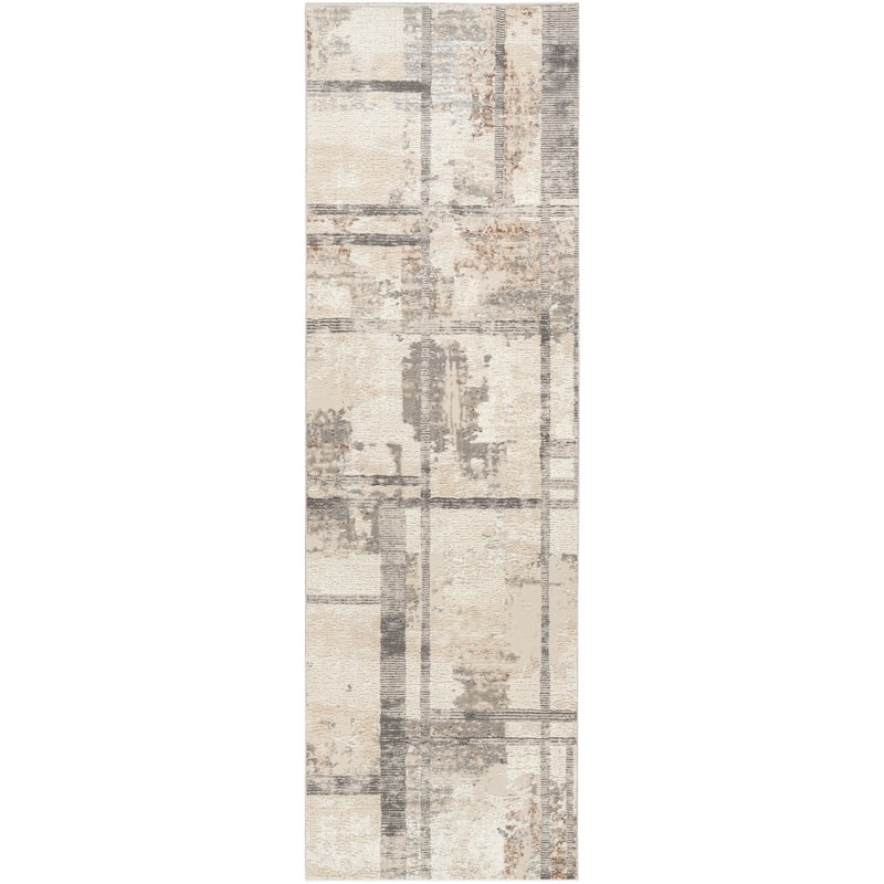 Nourison Eco-Friendly Indoor Abstract Area Rug - 2' 2" x 7' 6" - Ivory/Multicolor