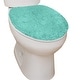 preview thumbnail 53 of 189, Home Weavers Waterford Collection Cotton Toilet Lid Rug | Elastic Fit | Fit Most Standard Toilet Lid | 18"x18"