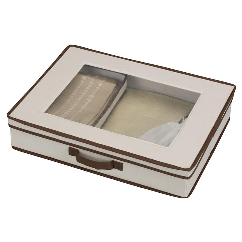 Household Essentials Flatware Storage Box - 19'' x 15'' x 4''