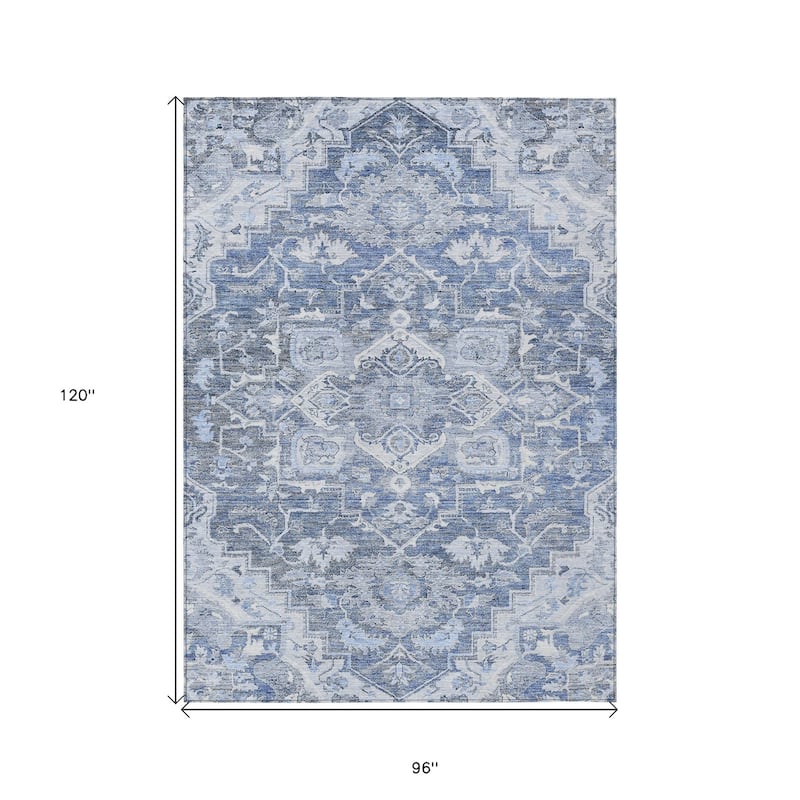HomeRoots Oriental Traditional Rectangle Outdoor Rug