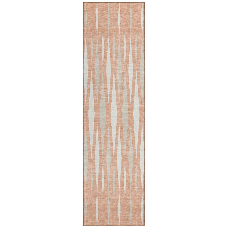 Machine Washable Indoor/ Outdoor Chantille Contemporary Mosaic Rug