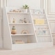 preview thumbnail 13 of 28, Kids Montessori Book Shelf, Shelves for Toys by Comfy Cubs White