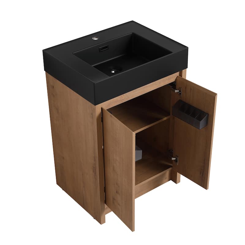 Beingnext 24"/30"/48"/60" Bathroom Vanity with Sink, Freestanding Bathroom Vanity with Soft Close Door
