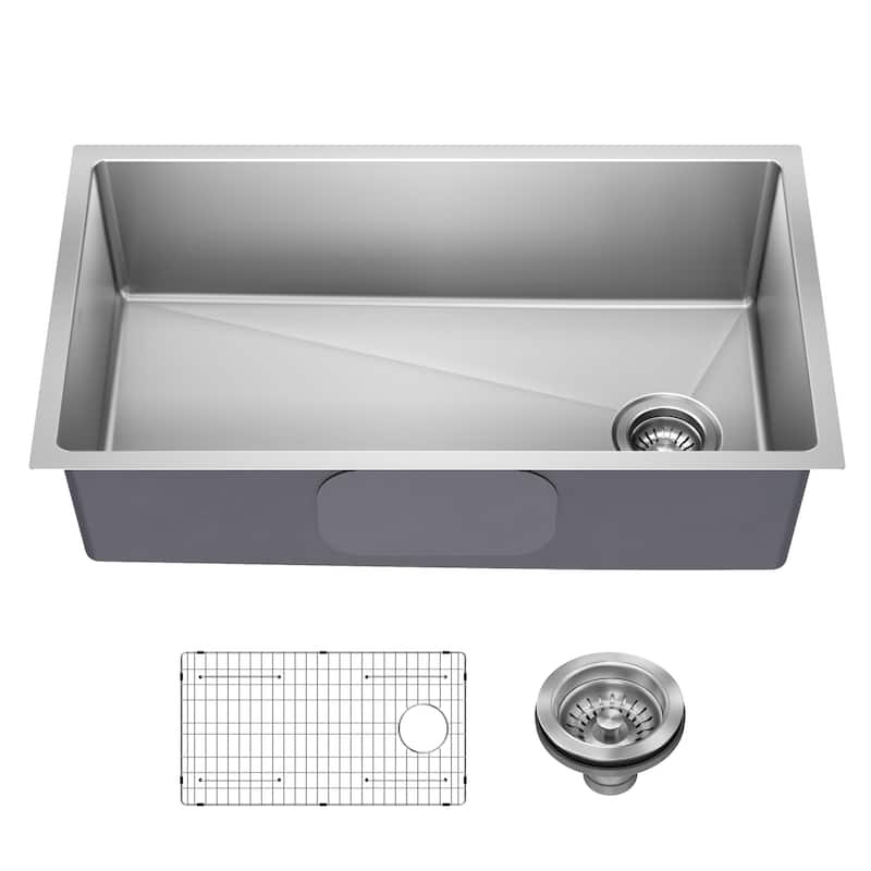 KRAUS Fairlane Undermount 18 Gauge Stainless Steel Kitchen Sink