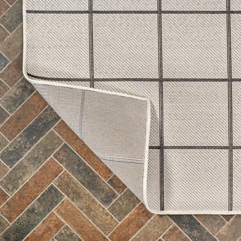 JONATHAN Y James Modern Squares Indoor/Outdoor Area Rug