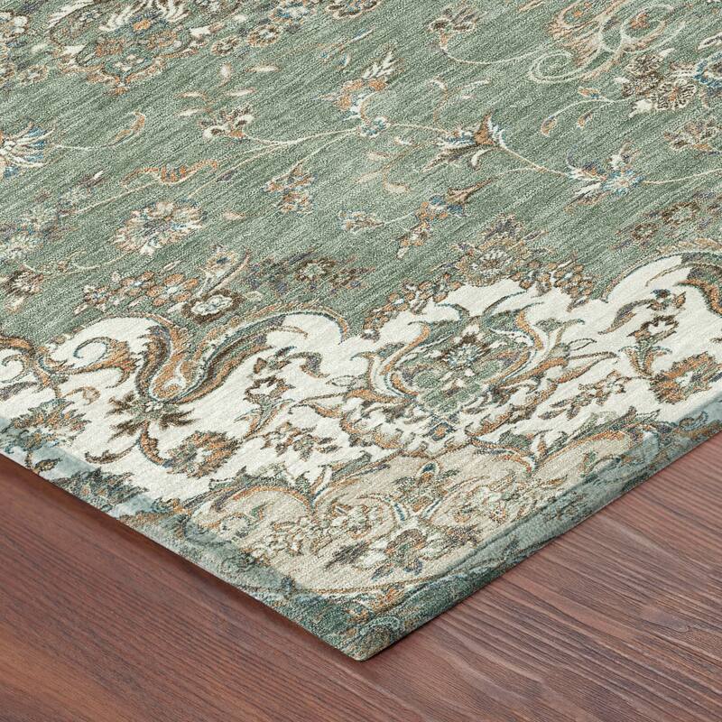 Machine Washable Indoor/ Outdoor Traditional Niko Chantille Rug