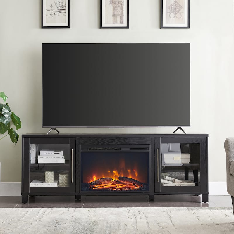 Quincy TV Stand with Fireplace Insert