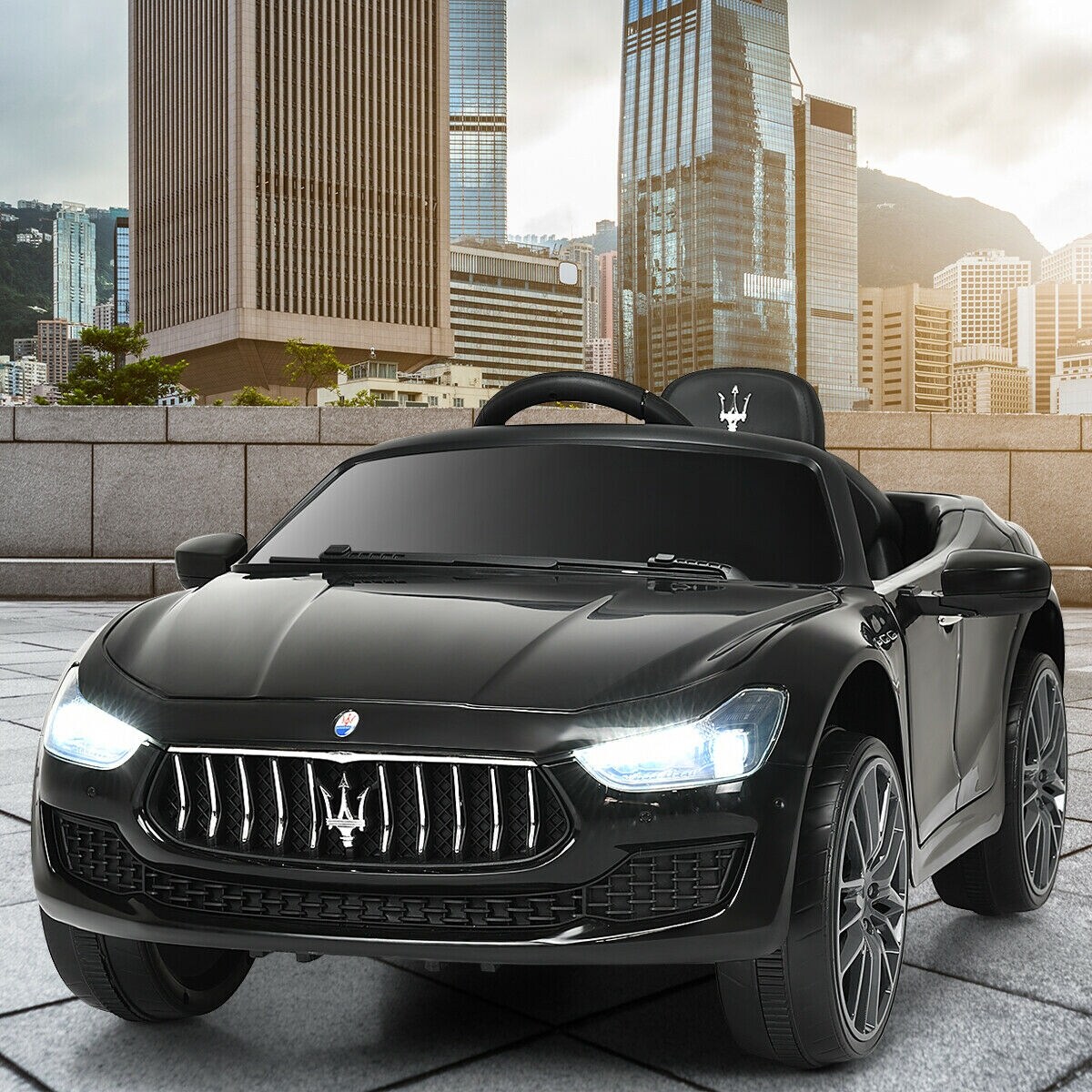 Gymax 12V Maserati Licensed Kids Ride on Car w RC Remote Control Led Bed Bath Beyond 22720014