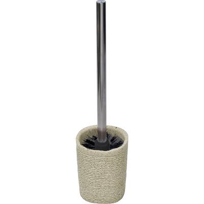Rope Freestanding Toilet Brush and Holder Set Beige