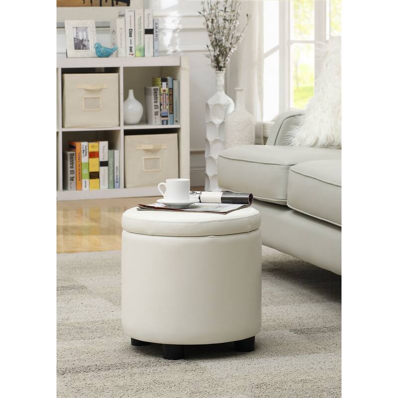 Storage Ottoman - Versatile Upholstered Seat with Hidden Compartment and Stylish Accent Look