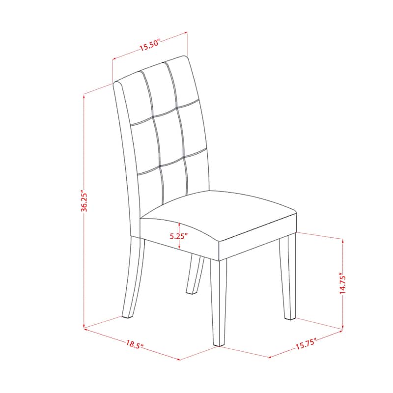 East West Furniture Dinette Set Consists of a Round Kitchen Table and Chairs, Linen White (Pieces Options)