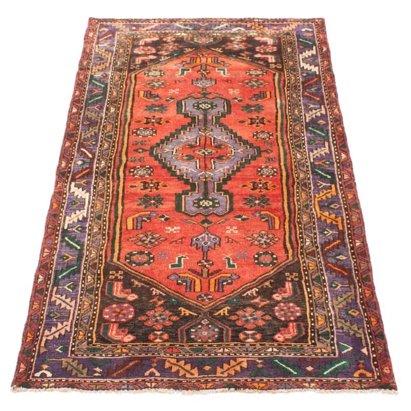 ECARPETGALLERY Hand-knotted Andelz Dark Copper Wool Rug - 3'6 x 7'7