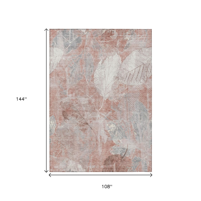 HomeRoots Floral Transitional Rectangle Outdoor Rug