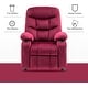 preview thumbnail 2 of 7, MCombo Big Kids Recliner Chair with Cup Holders , Velvet Fabric