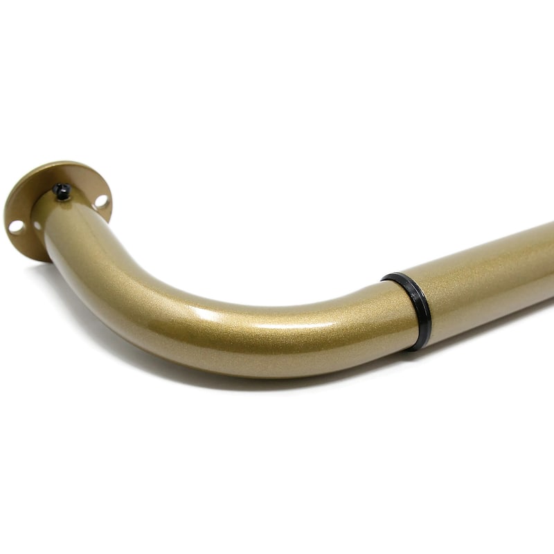 Energy-saving Wraparound Adjustable French Blackout Curtain Rod Set - 28"-48" - Renaissance Gold