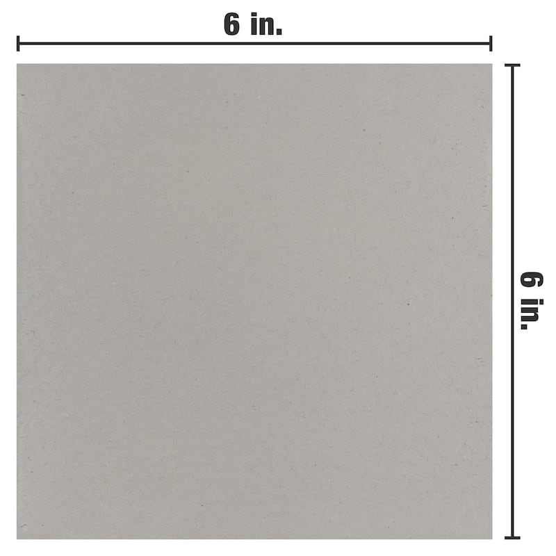 Merola Tile Quarry Grey 5-7/8" x 5-7/8" Ceramic Floor and Wall Tile