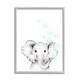 preview thumbnail 14 of 27, Stupell Cute Cartoon Baby Elephant Zoo Animal Painting,11x14, Design By Artist Studio Q - Grey 11 x 14 - Grey