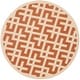 preview thumbnail 170 of 175, SAFAVIEH Courtyard Marita Indoor/ Outdoor Waterproof Patio Backyard Rug 6'7" x 6'7" Round - Terracotta/Bone