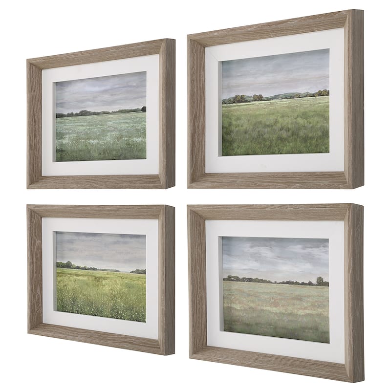Uttermost Quiet Meadows Framed Prints, Set Of 4