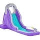 preview thumbnail 6 of 14, Sunny & Fun Compact Inflatable Water Slide Park with Climbing Wall, Slide & Small Pool Purple