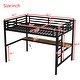 preview thumbnail 4 of 10, Full XL Size Loft Bed with Desk