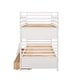 preview thumbnail 50 of 56, Twin Over Twin Wood Bunk Bed with Drawers & Guardrails