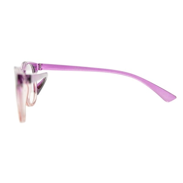 Eyekepper Fashion Readers Womens Reading Glasses Purple-Red Frame, 0.75