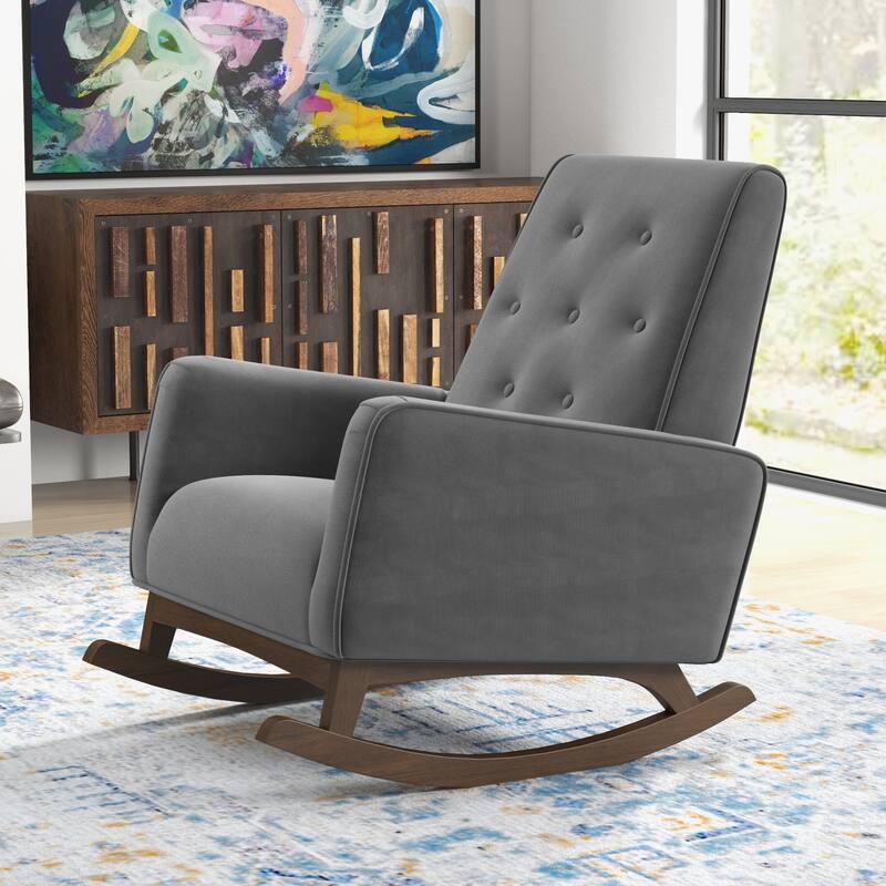 Werman Mid Century Pillow Back Linen Lounge Chair (Set of 2)