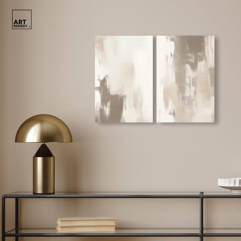 Winter Mist I Canvas Set of 2 by Art Remedy, Gallery Wrapped