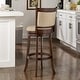preview thumbnail 2 of 49, Verona Panel Back Linen Swivel 29-inch High Back Bar Stool by iNSPIRE Q Classic