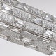 preview thumbnail 10 of 9, 36" Modern Chrome Long Luxury Crystal Chandelier Rectangular Dimmable Light Fixture for Dining Room Living Room - N/A