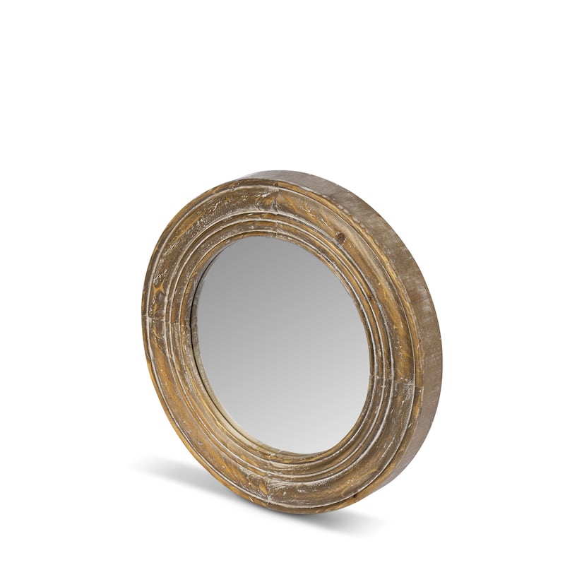 16 in D Wooden Wall Mirror