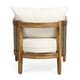 preview thumbnail 67 of 69, Burchett Outdoor Acacia Wood and Wicker 4 Seater Chat Set with Optional Sunbrella Cushions by Christopher Knight Home