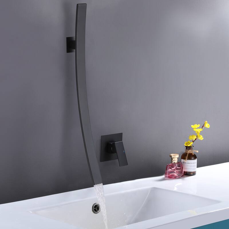 Rbrohant Creative Wall Mounted Waterfall Sink Faucet