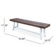 preview thumbnail 4 of 15, Carlisle Outdoor 3 Piece Acacia Picnic Dining Set with Benches by Christopher Knight Home